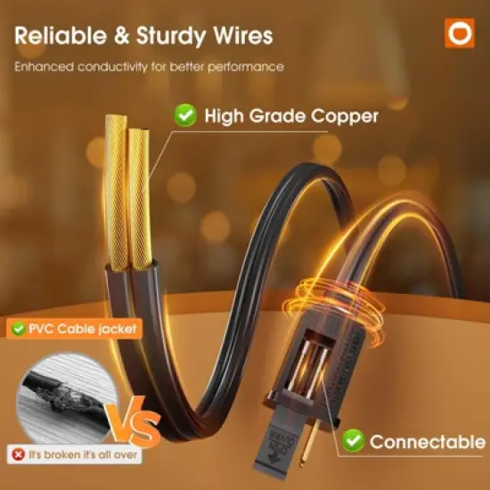 Itopfox 50FT LED Outdoor String Lights with Shatterproof Edison Bulbs, Weatherproof Strand for Patio, Garden, Commercial Grade Decorative Lighting image {6}