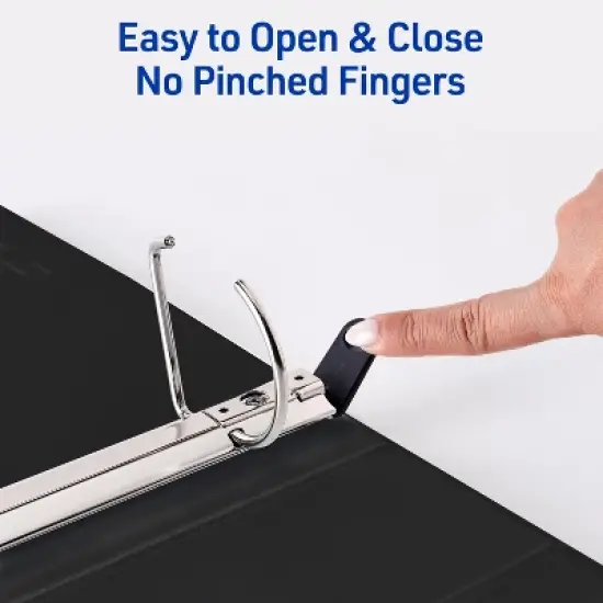 Avery Heavy-Duty View 3 Ring Binders, 2 Inch One Touch Slant Rings, 530-Sheet Capacity, DuraHinge, 2.8 Inch Wide Spine, Customizable Clear Cover and image {2}