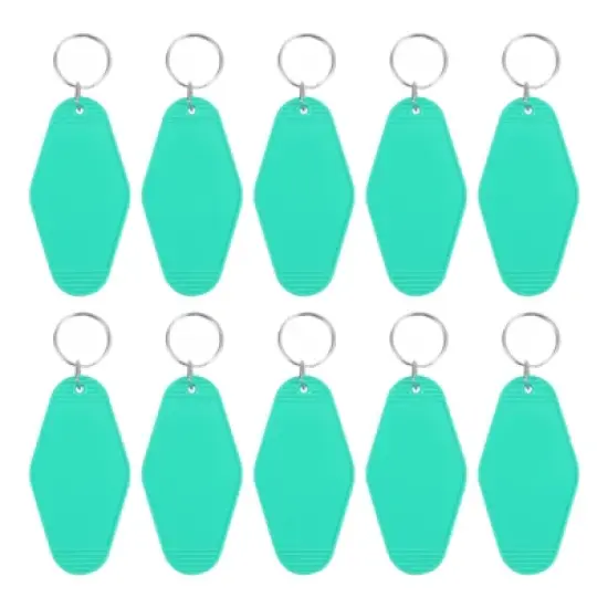 Unique Bargains Blank Vintage Motel Hotel Keychains Key Tag 10 Pcs image {21}
