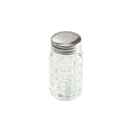 Winco Classic Shaker, Flat Top, 2 oz  - Pack of 12 image {1}
