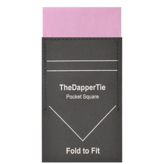 TheDapperTie - Men's Extra Thick Cotton Flat Pre Folded Pocket Square on Card image {11}
