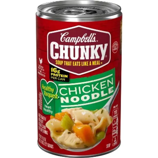 Campbell's Chunky Healthy Request Chicken Noodle Soup - 18.6oz image {14}