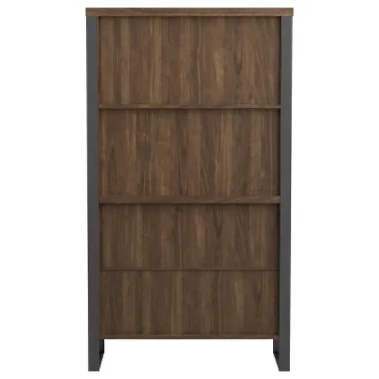 63" Pattinson 4 Shelf Cabinet Bookcase Walnut - Coaster image {7}