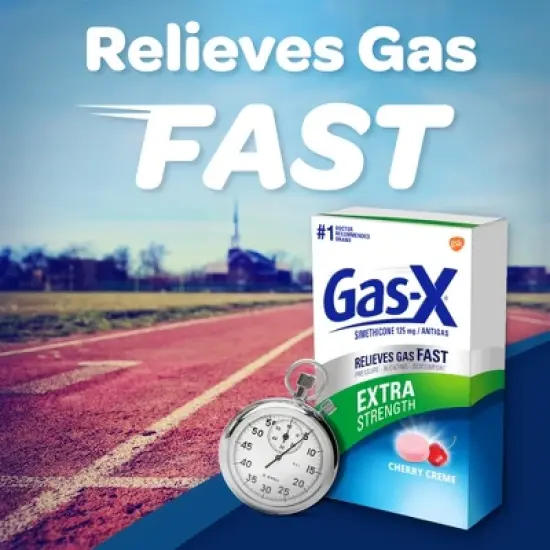 Gas-X Extra Strength Antigas Chewable Cherry Cr&egrave;me Tablets image {2}