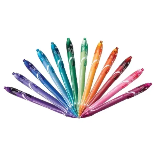 BIC Gel-ocity Quick Dry Gel Pens 0.7mm Medium Point Multicolor 12ct image {1}