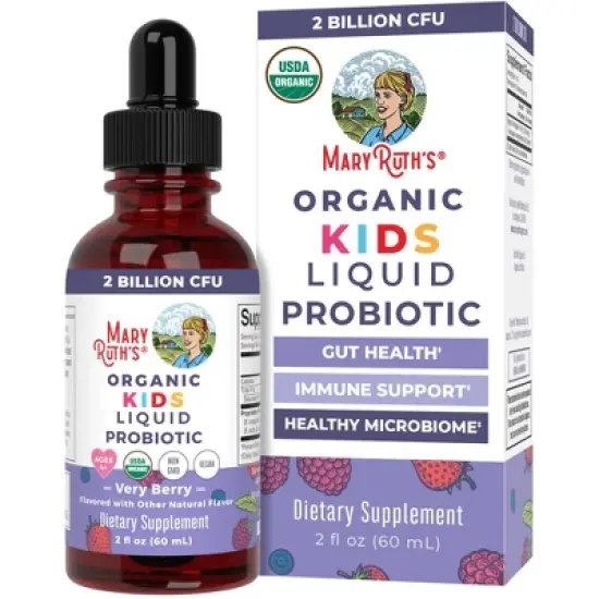 Organic Kids Liquid Probiotic (Very Berry, 2oz) image {9}