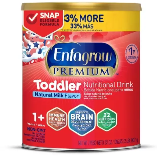 Enfagrow Premium Powder Toddler Formula - 32oz image {5}