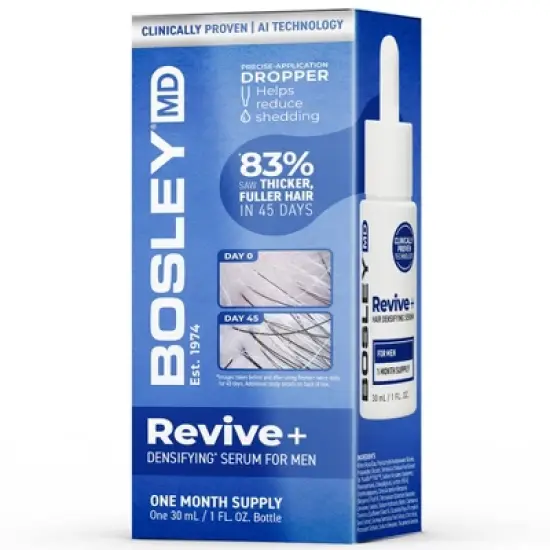 BosleyMD Revive + Densifying Hair Regrowth Serum for Men - 1 fl oz image {9}