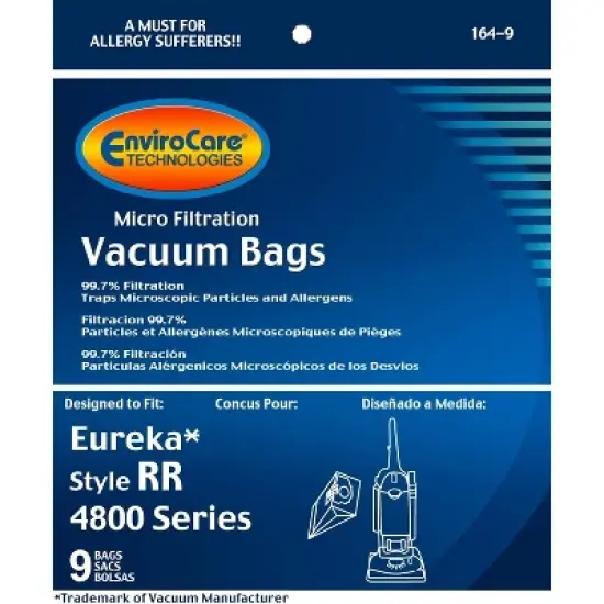 Compatible with Eureka RR Micro Filtered Vacuum Bags 18 Pk #61115 boss smart vac 4800 image {2}