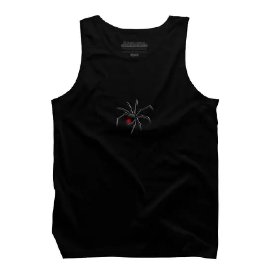 Men's Design By Humans Halloween spider tshirt By bambino Tank Top image {4}