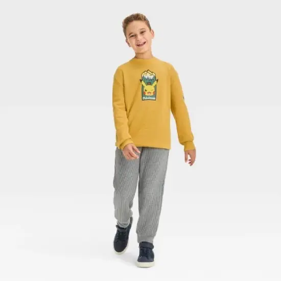 Boys' Pokemon Pullover Sweatshirt - Mustard Yellow image {2}