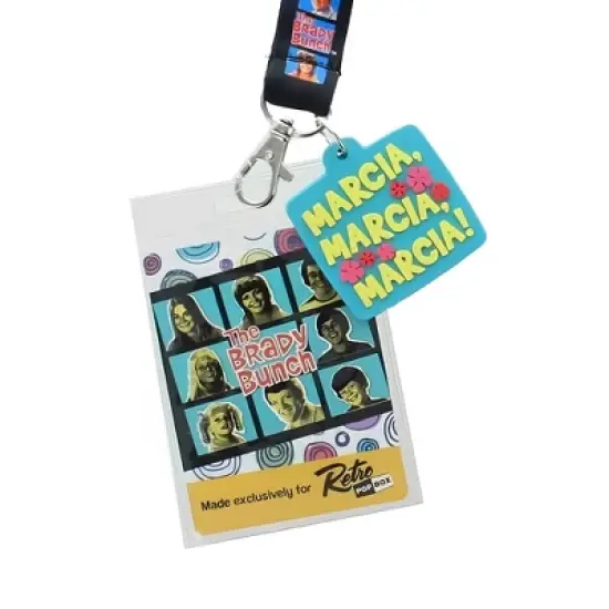 Crowded Coop, LLC The Brady Bunch Lanyard with "Marcia" Charm image {2}