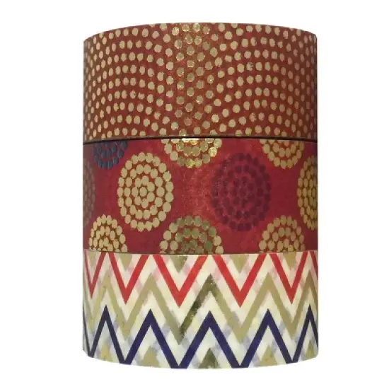 Wrapables Washi Masking Tape (Set of 3) image {12}