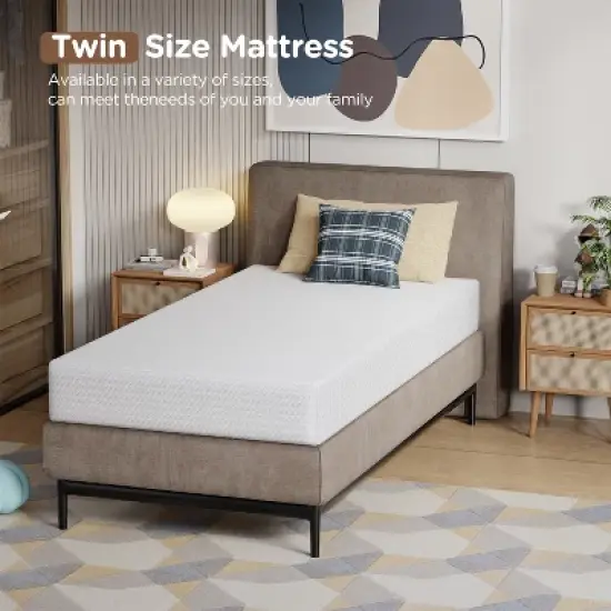 BestMassage 8 Inch Mattress Gel Memory Foam Mattress Medium Firmness Mattresses for Cool Sleep & Pressure Relief CertiPUR-US Certified image {1}