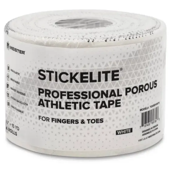 Meister StickElite Pro Porous 4 Rolls Athletic Tape - White image {3}