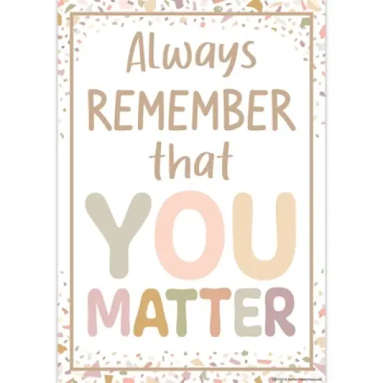 Teacher Created Resources&reg; Terrazzo Tones Positive Practices Small Poster Pack, Pack of 12 image {4}