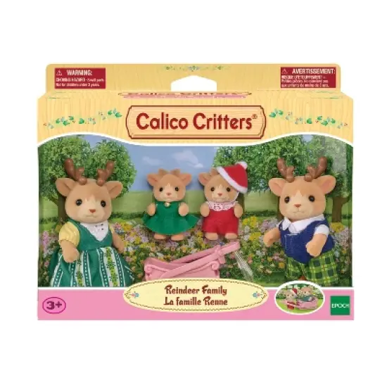 Calico Critters Reindeer Family, Set of 4 Collectible Doll Figures image {3}