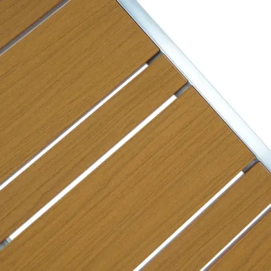 GDFStudio Eamoon Outdoor Modern Aluminum Coffee Table image {5}