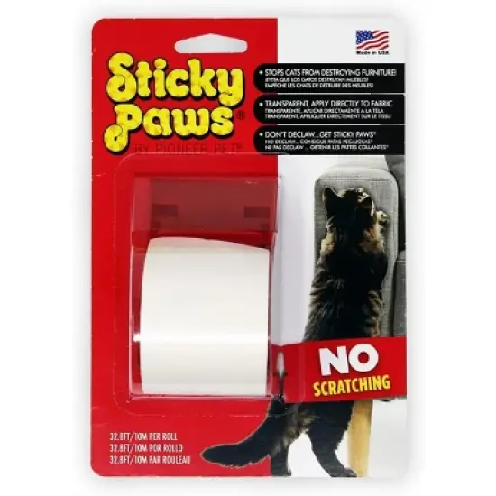 Sticky Paws on a Roll Stop Cats Destroying Furniture Anti Scratch Training image {2}