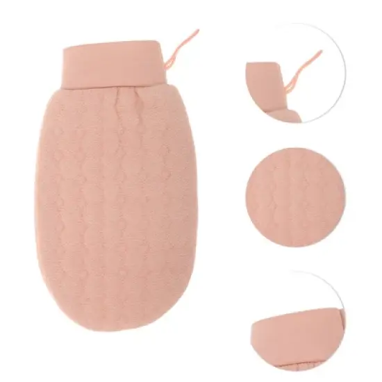 Unique Bargains Shower Gloves 8.86"x5.31" Pink 1 Pc image {2}