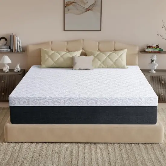 Twolike 10" Copper-Infused Cooling Gel Memory Foam Mattress image {4}