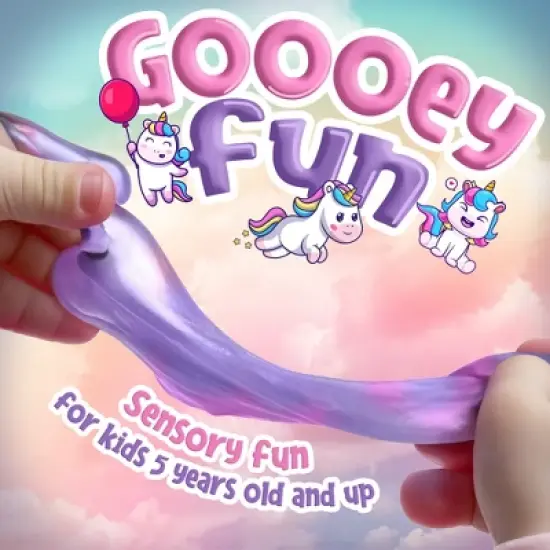 Playbees Purple Princess Mini Slime - marbled Pink Unicorn slime  24PK image {2}