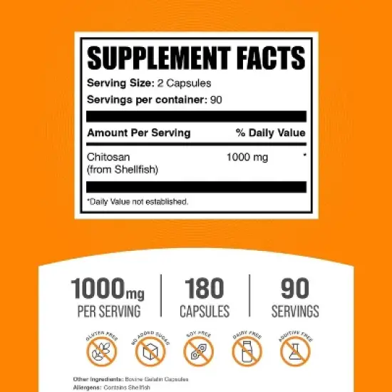 BulkSupplements Chitosan Capsules image {1}