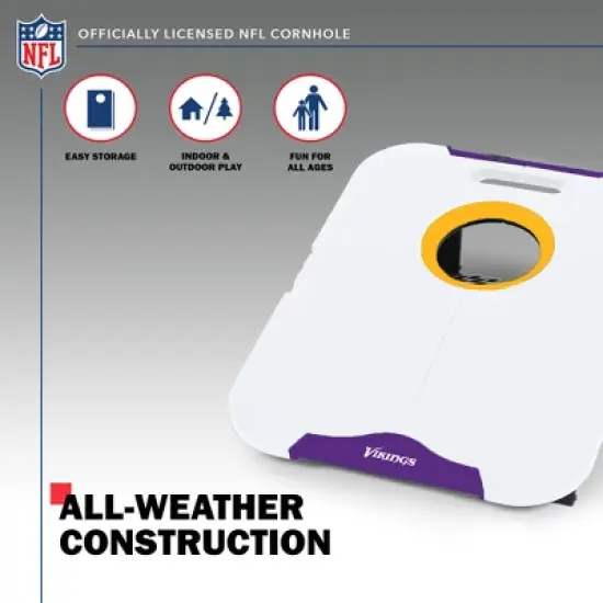 NFL Minnesota Vikings All-Weather Travel Cornhole Set image {2}