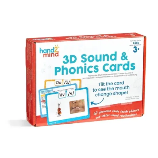 Hand2Mind 3D Sound And Phonics Cards image {1}