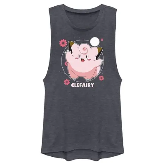 Junior's Pokemon Clefairy Moonlit Dance Festival Muscle Tee image {3}