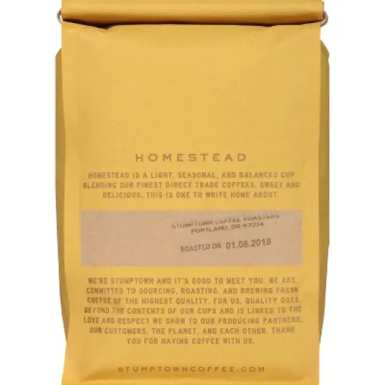 Stumptown Homestead Light Roast Whole Bean Coffee - 12oz image {3}