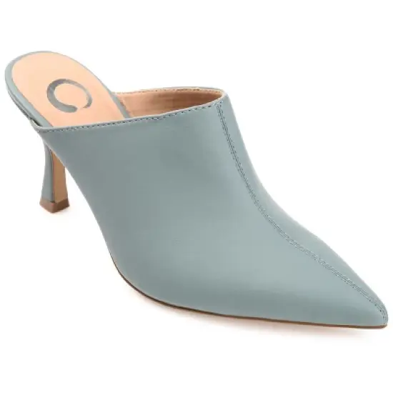 Journee Collection Womens Shiyza Mules High Stiletto Pointed Toe Pumps image {10}