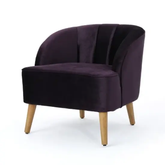 Amaia Modern New Velvet Club Chair - Christopher Knight Home image {5}