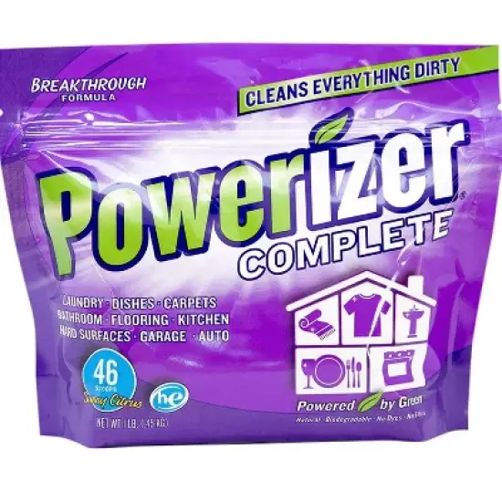 Powerizer Complete Multipurpose Laundry, Dishwasher Detergent & All-Purpose Household Cleaner - All Natural & Cruelty-Free image {9}