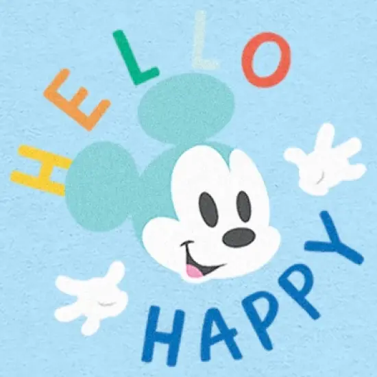 Infant's Mickey & Friends Hello Happy Face Onesie image {1}
