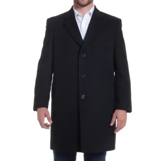 Alpine Swiss Luke Mens 3 Button Tailored Wool 37" Walker Car Coat image {4}