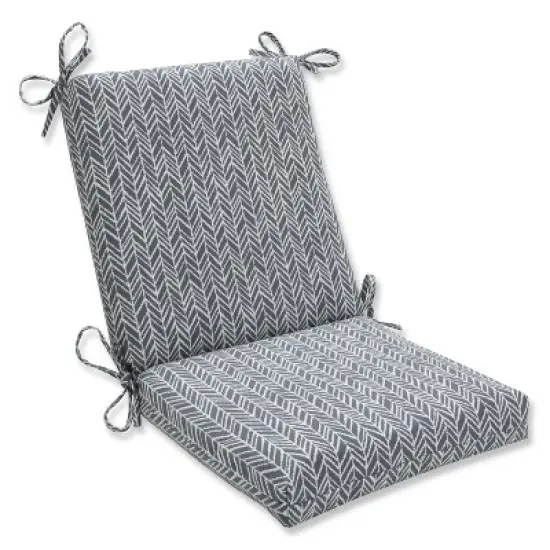 Outdoor/Indoor Herringbone Squared Corners Chair Cushion - Pillow Perfect image {5}