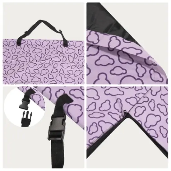 Unique Bargains Universal Car Dog Back Seat Cover Purple image {3}