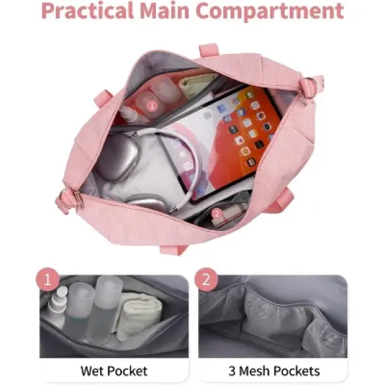 Narwey Weekender Bag Overnight Travel Duffel, Hospital, Spirit Airlines Personal Item image {1}