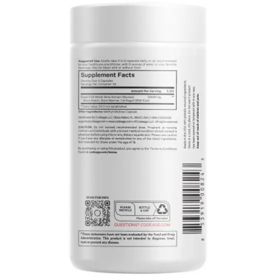 Codeage Grass-Fed Bone Marrow, Freeze Dried, Non-Defatted, Desiccated - 180ct image {1}