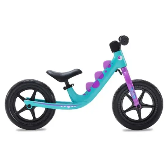 RoyalBaby Dinosaur 12 Inch Lightweight Magnesium Alloy Frame Toddler Kids Balance Bicycle with Adjustable Seat for Boys and Girls Ages 3 to 5 image {2}