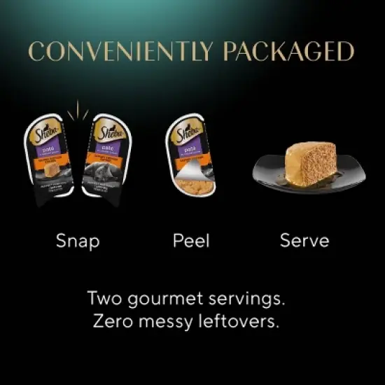 Sheba Perfect Portions Pate Fish, Seafood, Tuna, Beef and Chicken Flavor Variety Pack Wet Cat Food - 2.6oz/36ct image {5}