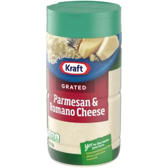 Kraft 100% Grated Parmesan & Romano Cheese 8oz image {7}