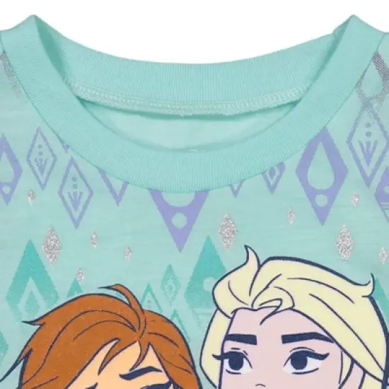 Disney Frozen Princess Anna Elsa Baby Girls T-Shirt and Shorts Outfit Set - Little Kid  image {3}