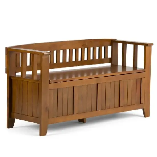 Normandy Solid Wood Entryway Storage Bench - Wyndenhall image {9}