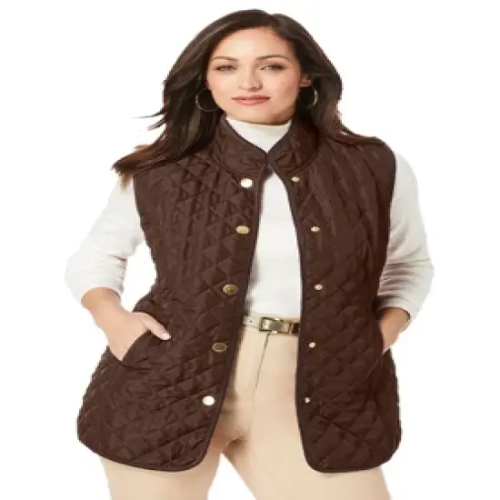 Jessica London Women&rsquo;s Plus Size Quilted Vest image {5}