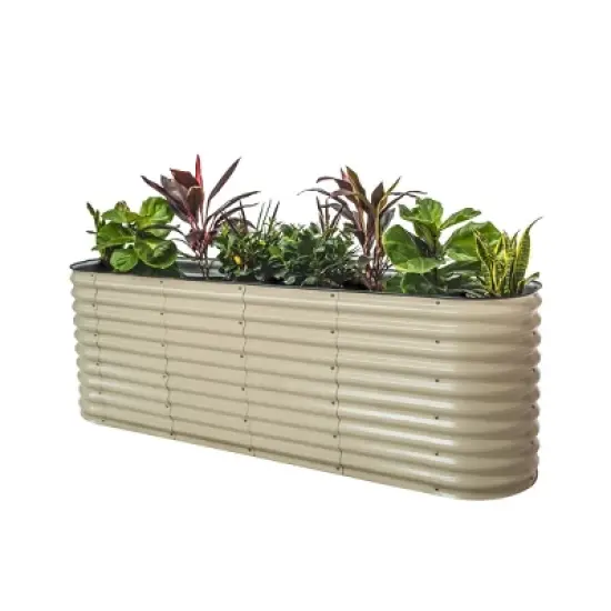 Vego Garden 9-in-1 Modular Rectangular Metal Outdoor Raised Garden Bed 42"x78"x32" image {13}
