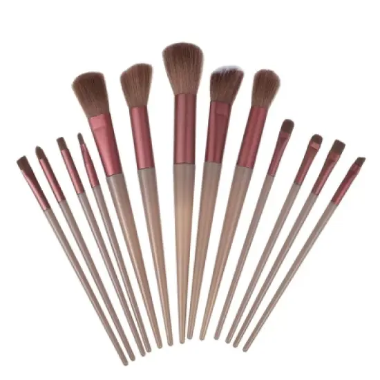 Unique Bargains Travel Makeup Brush Set Eyeshadow Brush Foundation Contour Concealer Blusher Brush 13Pcs image {7}