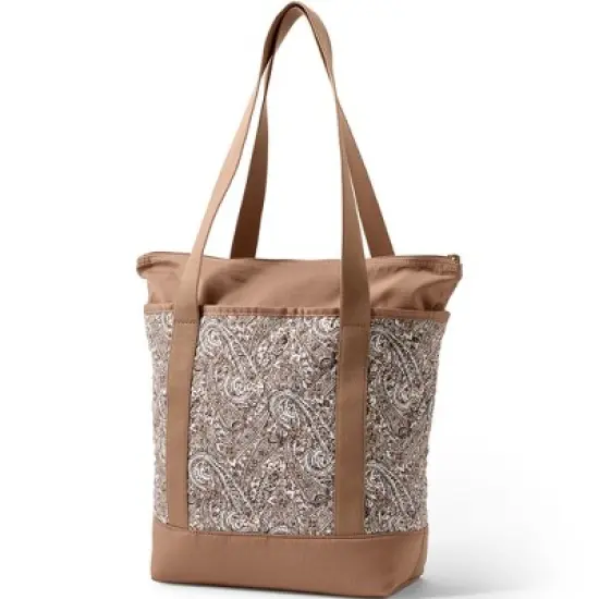 Lands' End Medium Classic Quilted Tote Bag image {2}