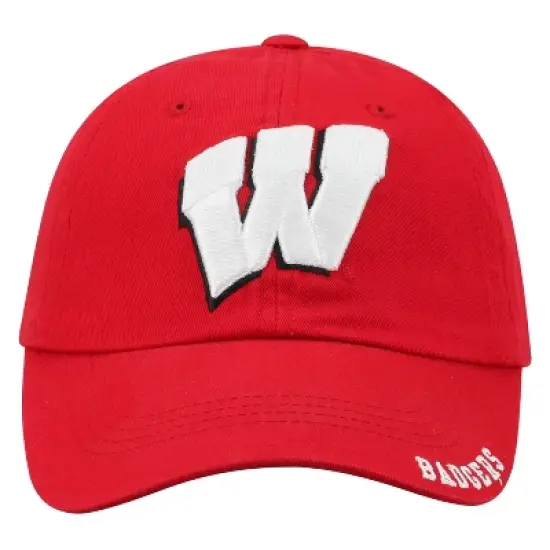 NCAA Wisconsin Badgers Captain Unstructured Washed Cotton Hat image {2}